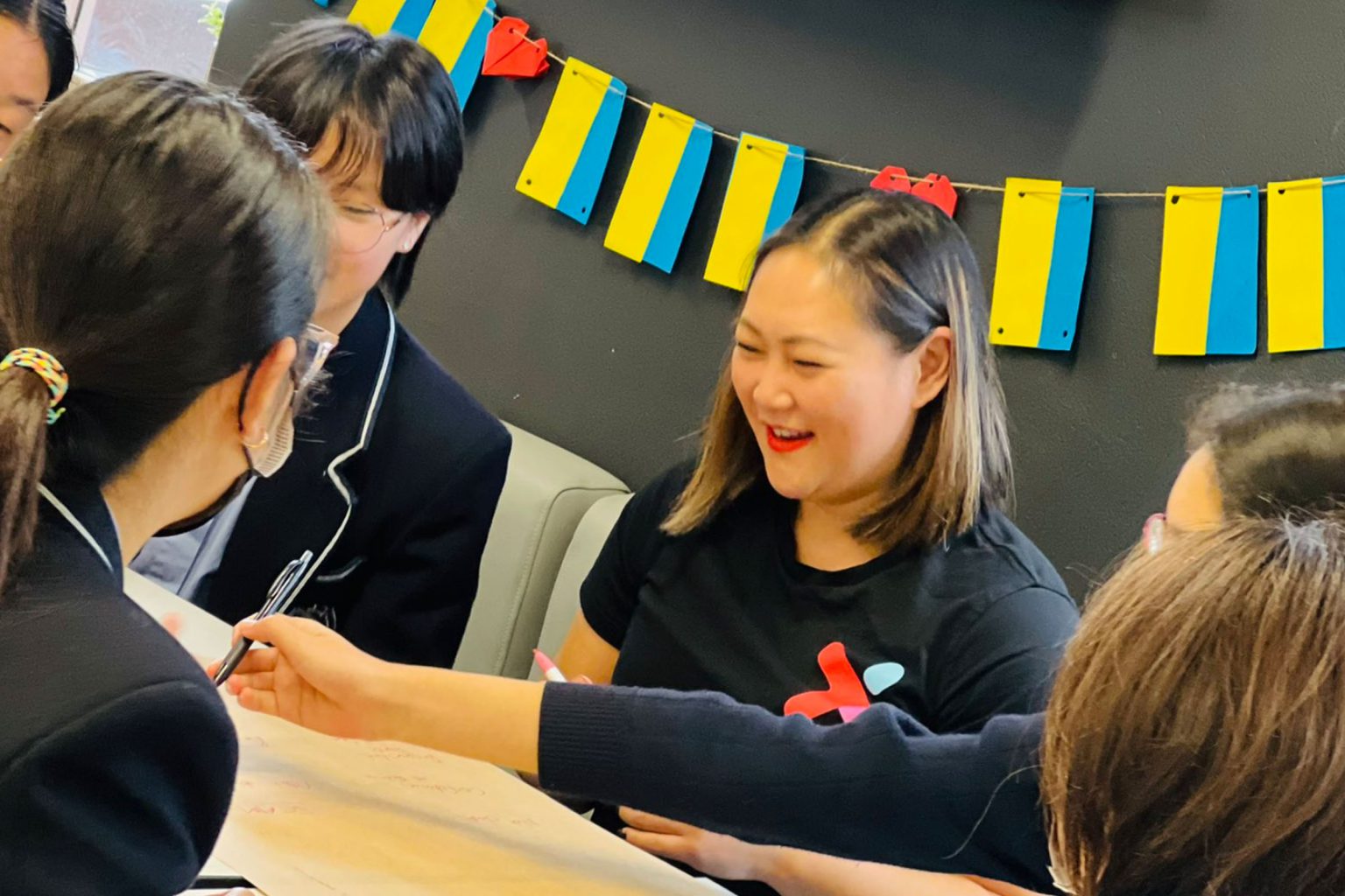 HEX Founder and CEO, Jeanette Cheah running the Wild Design workshop with our Year 9 students.